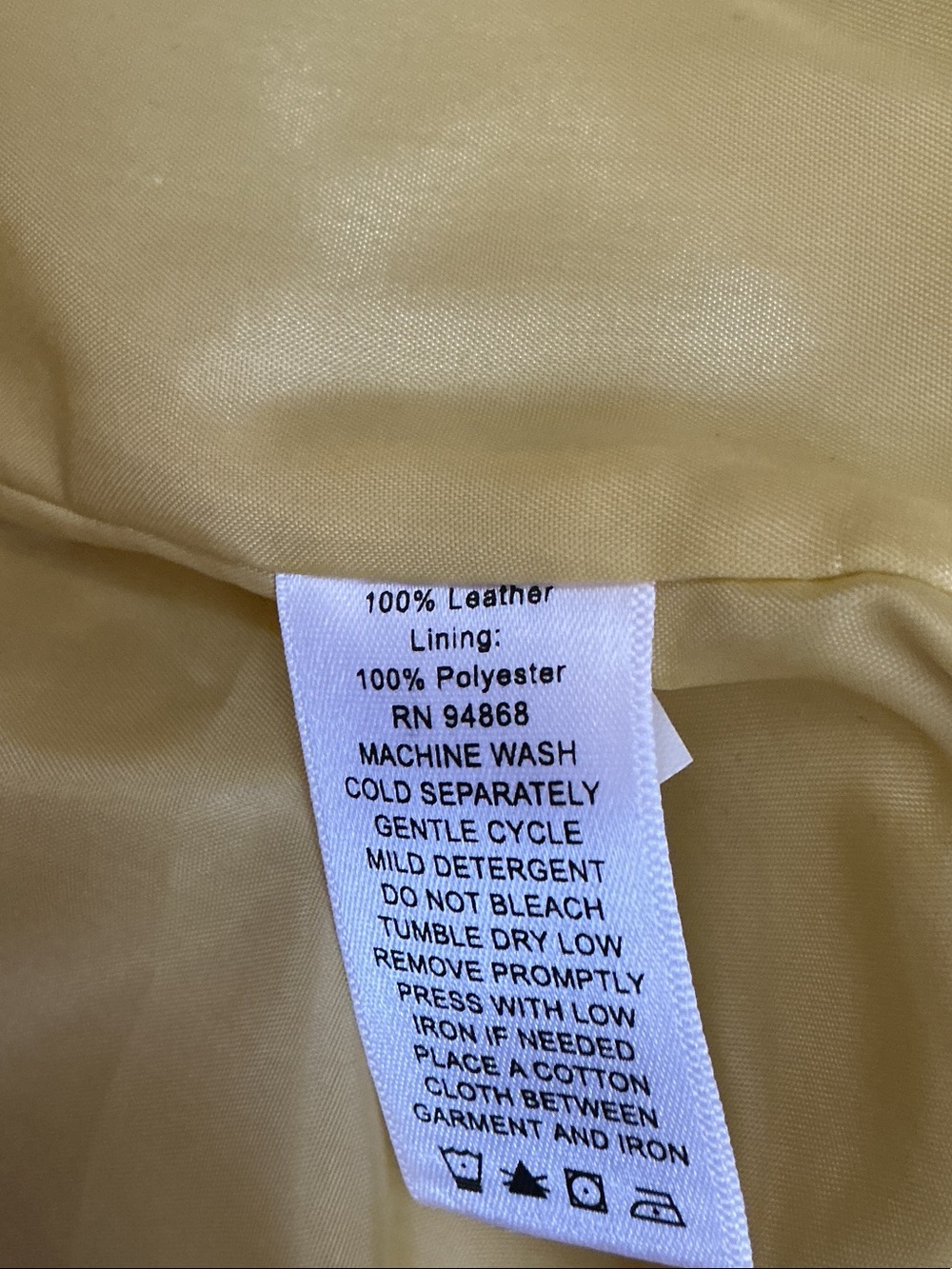 Dialogue Yellow Leather Suede Button-Front Jacket - Picture 6 of 6